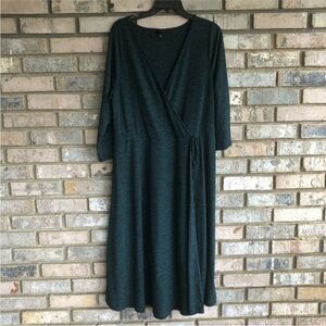 Torrid Elegant Green Wrap Dress